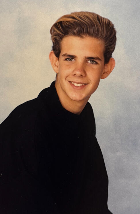 Teenage Lance! Could he have been a model for Supercuts in the early 90's?! Probably.
